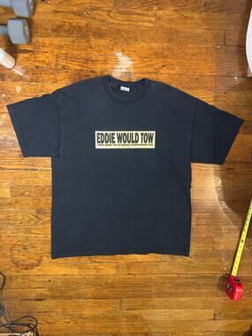 Vintage Eddie Would Tow North Shore Towing Tee XL Surf Y2K